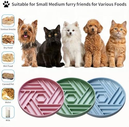 Silicone Slow Feeder Dog Bowl with Suction Base, Anti Choking Pet Bowl - Image 3