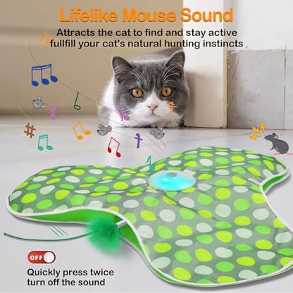 Interactive Cat Toys,Moving Concealed Feathers Toy for Indoor Cats - Image 3
