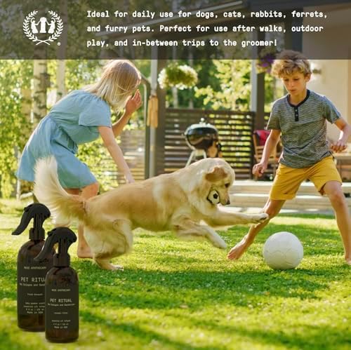 Muse Apothecary Pet Ritual Pet Cologne Spray for Dogs - Dog Perfume Spray Long Lasting After Bath - Pet Perfume for Dogs - Essential Oils Infused - 8oz, Fresh Bouquet - Image 5