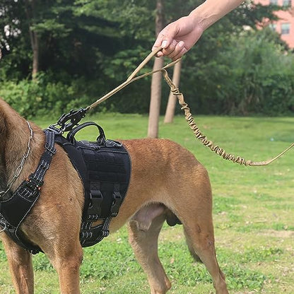ICEFANG Tactical Dog Leash with Quick-Release Metal Clasp,Bungee-Dog Lead - Image 2