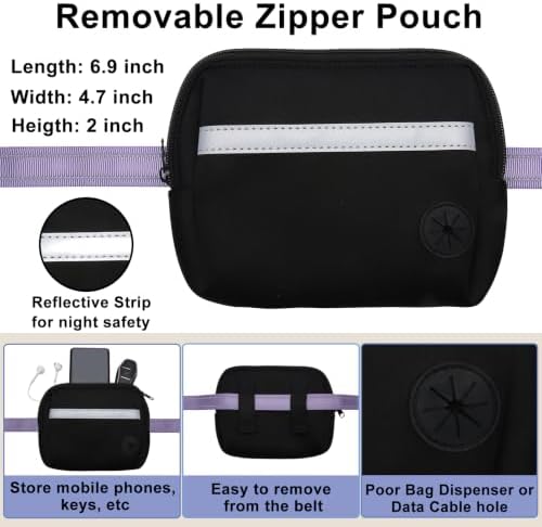 Hands Free Crossbody Bungee Waist Belt Dog Leash for Running - Image 3