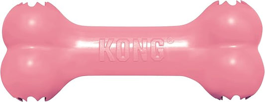 KONG Puppy Goodie Bone - Stuffable Natural Rubber Chew Toy for Small Dogs & Teething Puppies - Pink