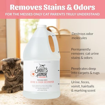 SKOUT'S HONOR Cat Urine and Odor Destroyer One Gallon Refill, 128 oz - Image 5