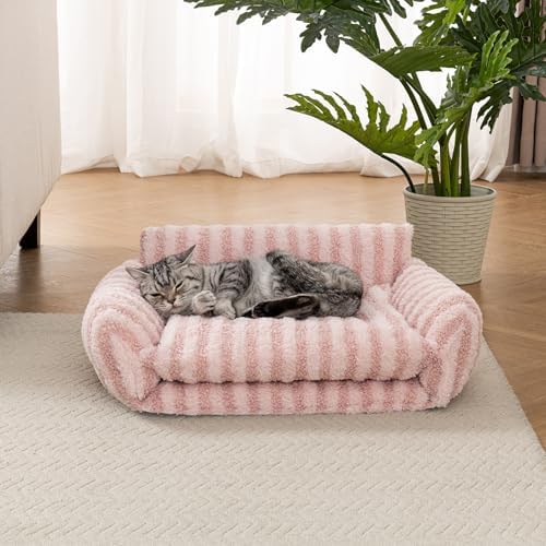 Hollypet Cat Bed Small Dog Orthopedic Couch Beds for Pets up to 13 lbs - Image 6
