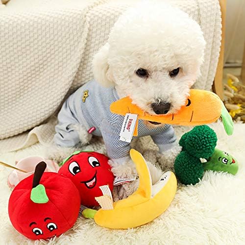 Squeaky Broccoli Plush Dog Toy