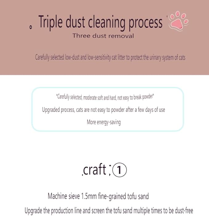Starmen Pet Flushable Natural Plant Extract Tofu Cat Litter with Creamy Fragrance - 5.5 (Coffee)