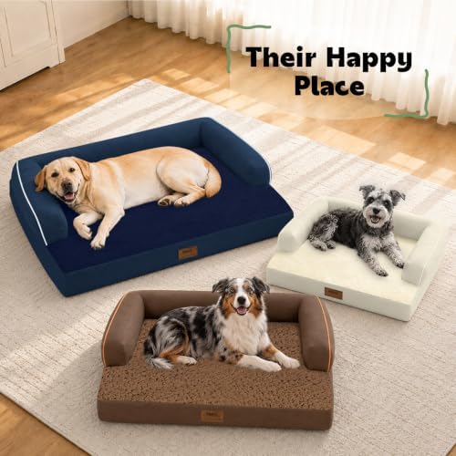 MEKIY Orthopedic XL Dog Bed with Bolster for Extra Large Size Dogs - Image 6