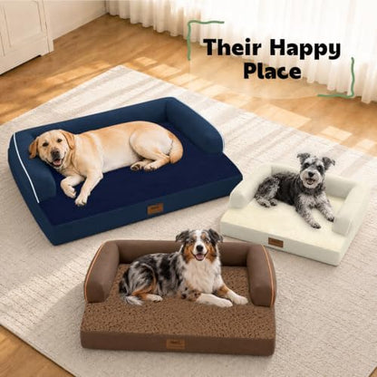 MEKIY Orthopedic XL Dog Bed with Bolster for Extra Large Size Dogs - Image 6