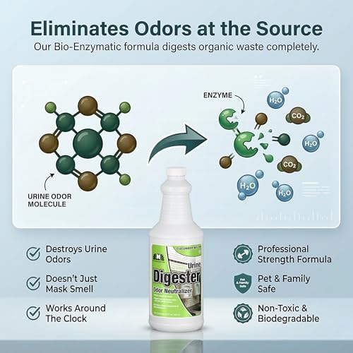 Nilodor BEON Urine Enzymatic Cleaner with Odor Neutralizer for Pet Dog, Carpet, and Bathroom, 1 Quart, Original - Image 4