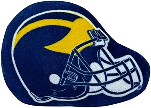 BEST PLUSH CAT TOY NCAA MICHIGAN WOLVERINES Complete Set of 3 piece Cat Toys filled with Fresh Catnip. Includes: 1 Helmet Cat Toy, 1 Football Cat Toy with Feathers & 1 Beer Bottle. Beautiful Team LOGO - Image 2