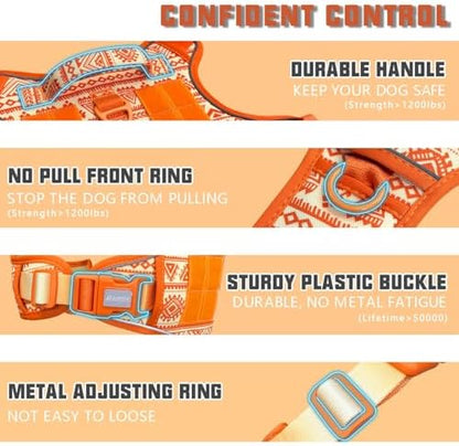 AUROTH Dog Harness for Small Medium Dogs, Tactical No Pull Dog Vest - Image 3