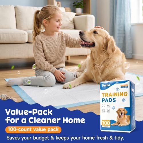 Extra Large Dog Pee Pads 100 Pack, Puppy Pads, Extra Absorbent, 34x28 in - Image 7