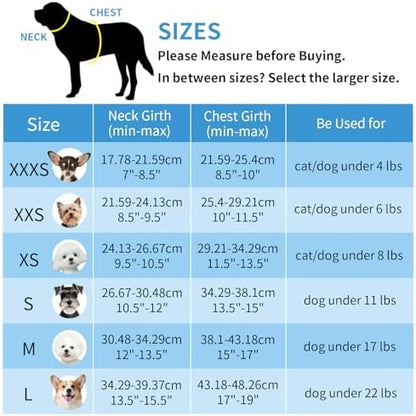 AIITLE Small Dog Harness and Leash Set with Strong Magic Tape, Black XS - Image 5