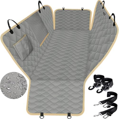 Lassie XL Truck Waterproof Dog Seat Cover Back Seat with 2 Seat Belts by Lassie