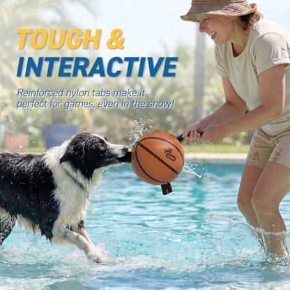 QDAN Dog Basketball Toys, Dog Balls with Straps for Tug of War, 6 Inch - Image 6