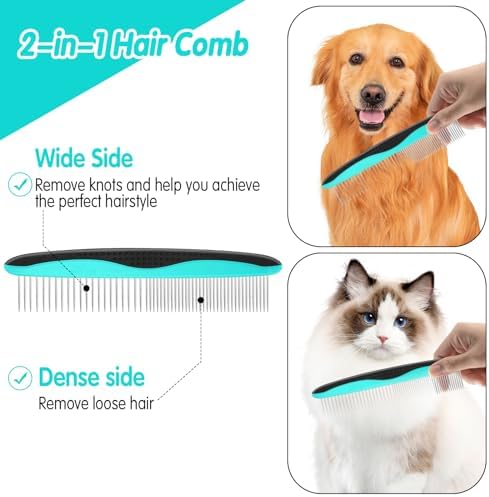 VIWIK 2 in 1 Dog Nail Trimmers with LED Light for Bloodline, Dog Comb, Dog Nail Clippers with Quick Sensor & Safety Guard to Avoid Overcutting, Cat Puppy Claw Clipper for Grooming with Nail File Blue - Image 4