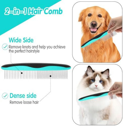 VIWIK 2 in 1 Dog Nail Trimmers with LED Light for Bloodline, Dog Comb, Dog Nail Clippers with Quick Sensor & Safety Guard to Avoid Overcutting, Cat Puppy Claw Clipper for Grooming with Nail File Blue - Image 4