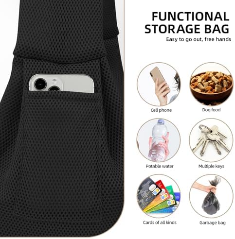 Dog and Cats Carrier Sling, Breathable Puppy Small Pet Carrier with Pocke - Image 6