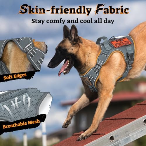 rabbitgoo Tactical Dog Harness Medium Sized, No Pull Service Pet Vest - Image 6