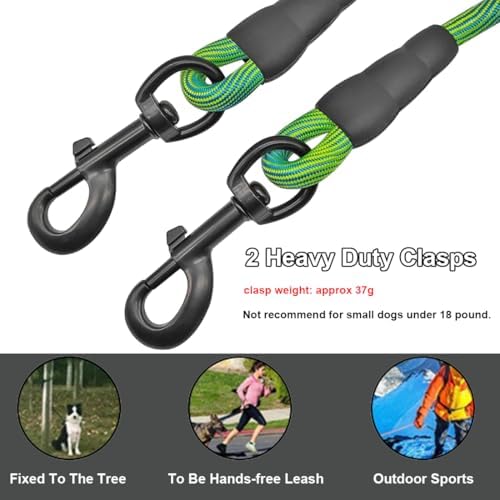 BTINESFUL 8ft Dog Tie-Out Rope, Long Tether 12/20/30/50/75ft Dog Yard Lead - Image 2