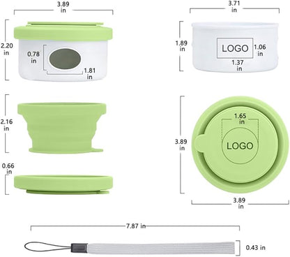 LINMENGSHU The Foldable Dog Water Bottle and 3-in-1 Snack and Garbage Bag Storage Box are the First Choice for Outdoor Activities, Equipped with 1 roll of Garbage Bags and a Garbage Hanging Ring.