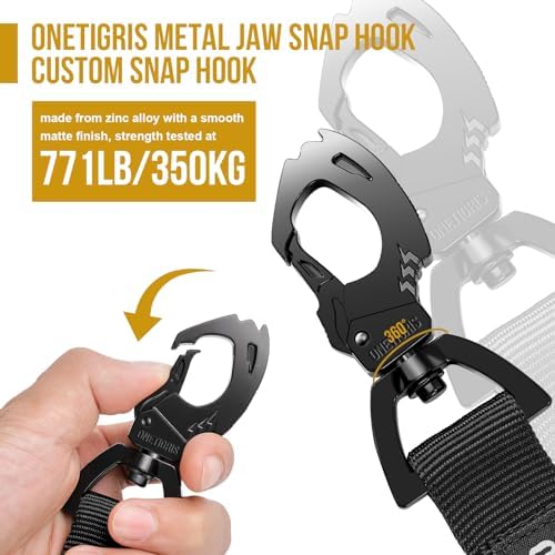 OneTigris Tactical Bungee Leash with 2 Handles Quick Release (Black) - Image 2