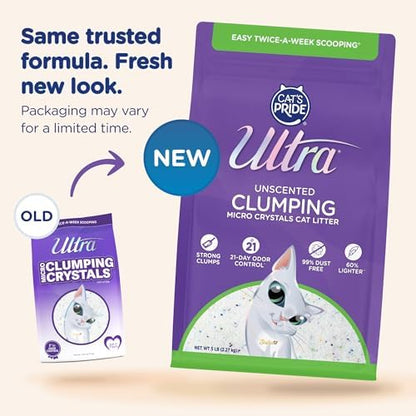 Ultra by Cat's Pride Clumping Micro Crystals Litter, Fragrance Free, 15lb - Image 2