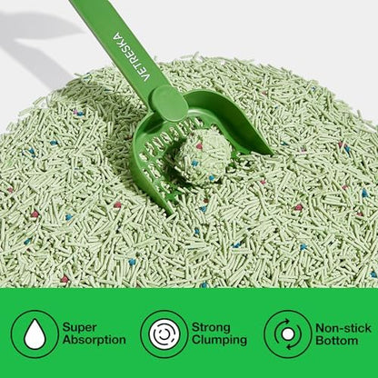 VETRESKA Tofu Cat Litter, Natural Kitty Litter Strong Clumping Flushable Cat Litter Pellets Ultra Absorbent, Odor Control, Dust-Free, Low Tracking Eco-Friendly Tofu Litter, Greentea(5.5lb×4bags) - Image 2