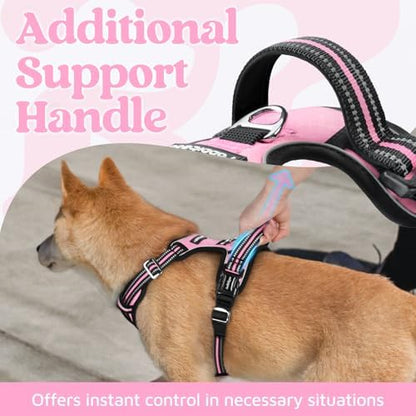 rabbitgoo Dog Harness Medium Sized, No Pull 3 Buckles Easy On & Off - Image 4