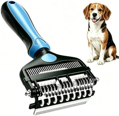 3-IN-1 Pet Grooming Tool - Undercoat Rake, Dematting Comb & Deshedding Brush for Cats & Dogs - Removes Mats by Unknown