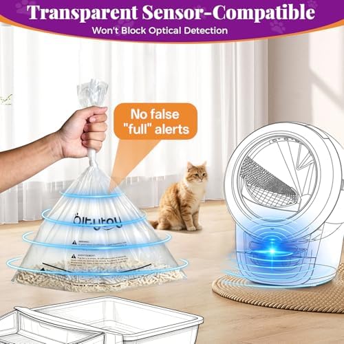 180 Pack Cat litter Bags Fits Litter Box Robot 5/4/3 Waste Bags for 30LBS - Image 4