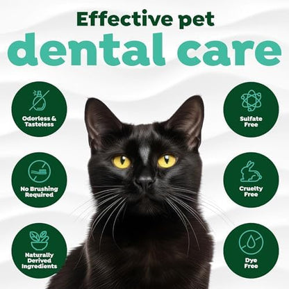 TropiClean Fresh Breath Cat Dental Water Additive, + UTI Support, 16oz - Image 5