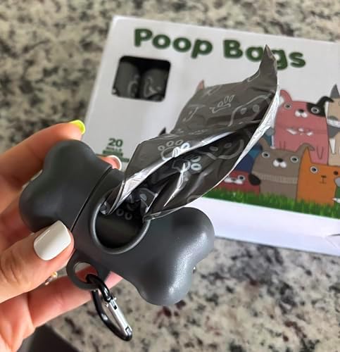 Dog Poop Bags with Handles, 300 Count (20 Rolls) whit Dispenser, Leak Proof, Thick 20 Micron, Easy Tie Dog Waste Bags, Fits Standard Dispensers - Image 6