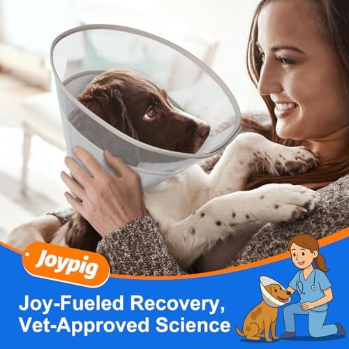 Dog Cone Collar with Soft Liner to Stop Licking, Elizabeth Recovery Collar After Surgery for Large Medium Dogs, Comfortable Pet Head Cone Alternative for Neutering Spay Injury (M) - Image 6