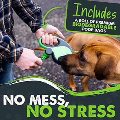 Mighty Paw Retractable Dog Leash with Poop Bag Holder, 16 Ft - Image 5