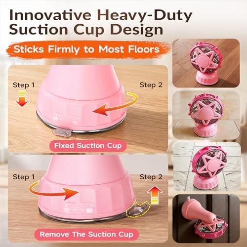 Interactive Cat Toy Ferris Wheel Treat Dispenser - Slow Feeder Puzzle Toy with Strong Suction Cup & Teaser Wand - Mental Stimulation Enrichment Toys for Indoor Cats & Kittens - Image 4