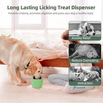 Dog Lick Bowl, Non-Slip Freeze Slow Feeder Small Medium, 1.6 Cup - Image 6