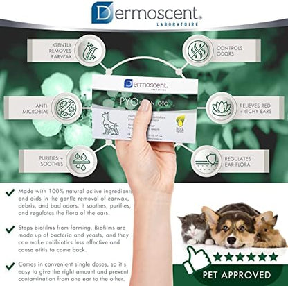 Dermoscent Pyoclean OTO Dog Ear Cleaner - Drops to Stop Head Shaking, Itchy & Waxy Ears - Non-Toxic - Ear Cleaning Solution for Dogs - Image 3