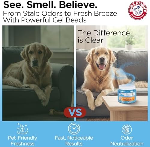 Arm & Hammer Pet Scents Deodorizing Gel Beads, Fresh Breeze, 12 Oz - Image 6