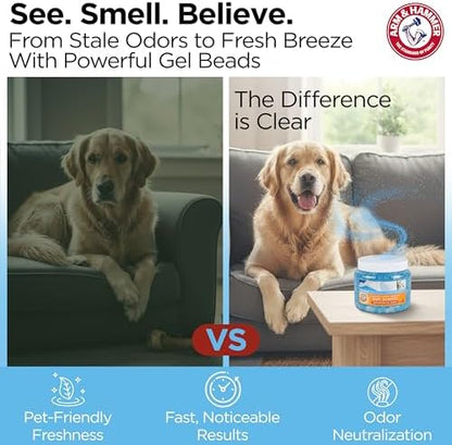 Arm & Hammer Pet Scents Deodorizing Gel Beads, Fresh Breeze, 12 Oz - Image 6