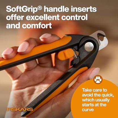 Fiskars Pet Large Nail Clippers, Cat and Dog Trimmers for Grooming, 5.75" - Image 4
