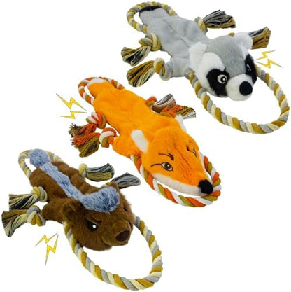 No Stuffing Rope 3-Pack Dog Toys, Chew Toys for Medium, Large Pets by Unknown
