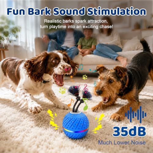 Smart Interactive Dog Toys Ball for Aggressive Chewers Medium Large,E-TPU - Image 3