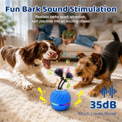 Smart Interactive Dog Toys Ball for Aggressive Chewers Medium Large,E-TPU - Image 3