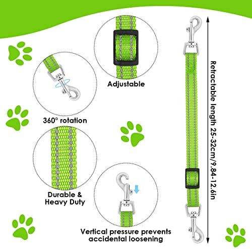 Cobee Dog Collar Clips, 2 Pcs Reflective Nylon Prong Collars Backup - Image 3