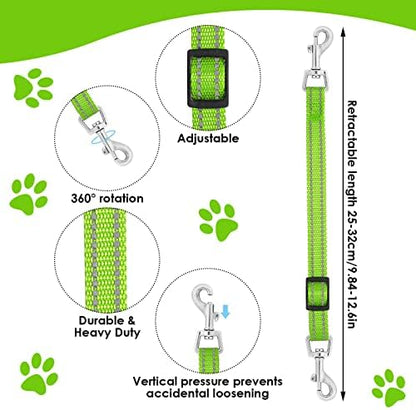 Cobee Dog Collar Clips, 2 Pcs Reflective Nylon Prong Collars Backup - Image 3