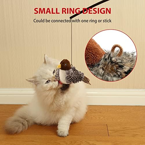 Gigwi Chirping Bird Cat Toys 2 Pack, Automatic Squeaky Toy for Cats - Image 5