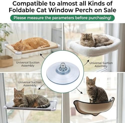 Cat Window Perch Suction Cup, Adhesive Suction Cup with Screws - Image 6