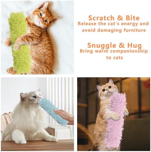 3 Pack Catnip Toys,Soft and Durable Cat Pillows Toys, Funny cat Toy - Image 5
