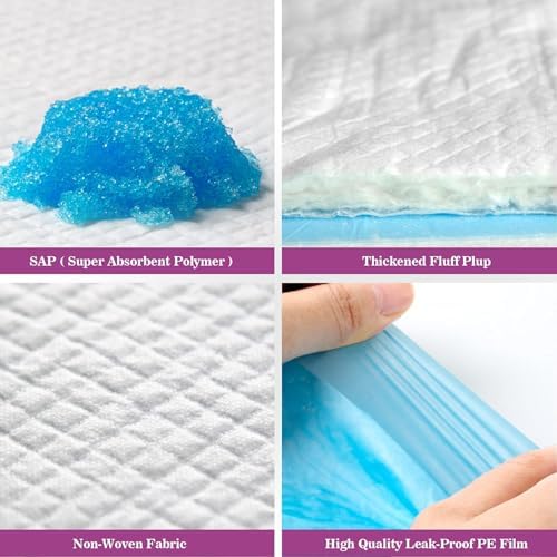 IMMCUTE Dog Pee Pads Extra Large 28"x34", X-Large Training Puppy Pee Pads Super Absorbent & Leak-Proof, XL Disposable Pet Piddle Pad and Potty Pads for Dogs, Puppies, Doggie (60 Count) - Image 6